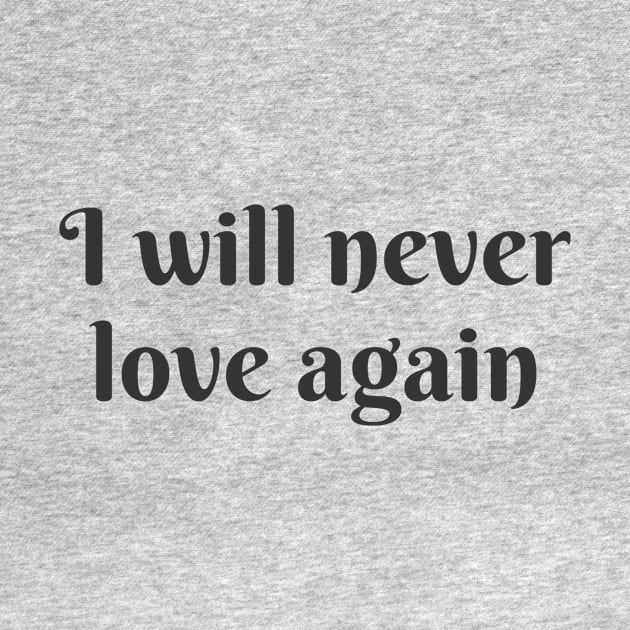 Never Love Again by ryanmcintire1232